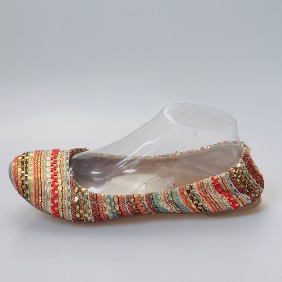 LUCKY BRAND Women's Multicolor Woven Fabric Ballet Flats Cushioned Size 8M/38 - Picture 10 of 13